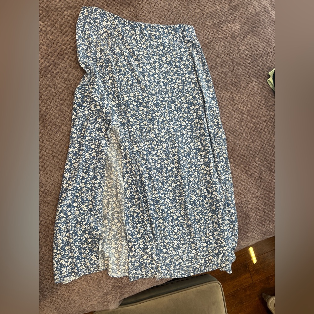 Floral Split Skirt